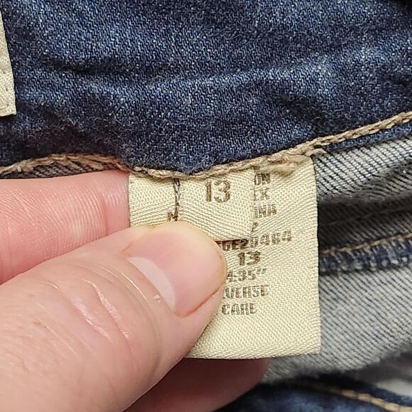 Paris Blues Jeans Teen Womens 13 Straight Fit Low Rise Embroidered Pockets Denim - Picture 11 of 14